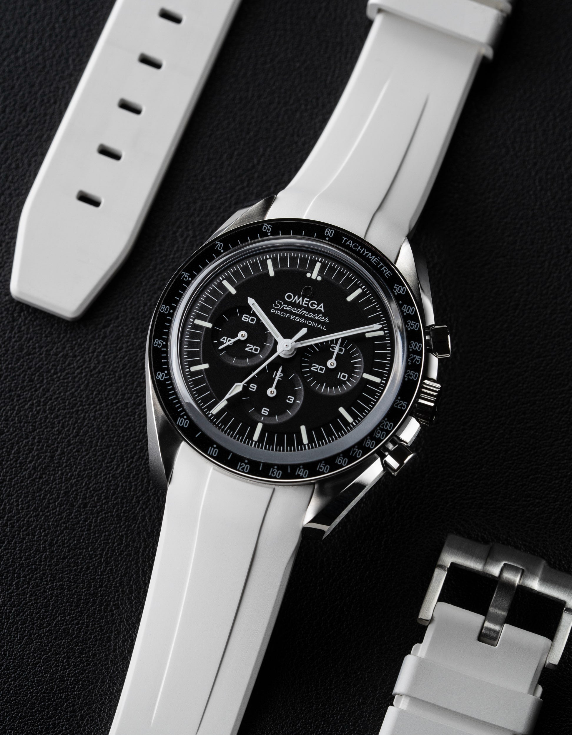 Rubber Strap for Speedmaster - White