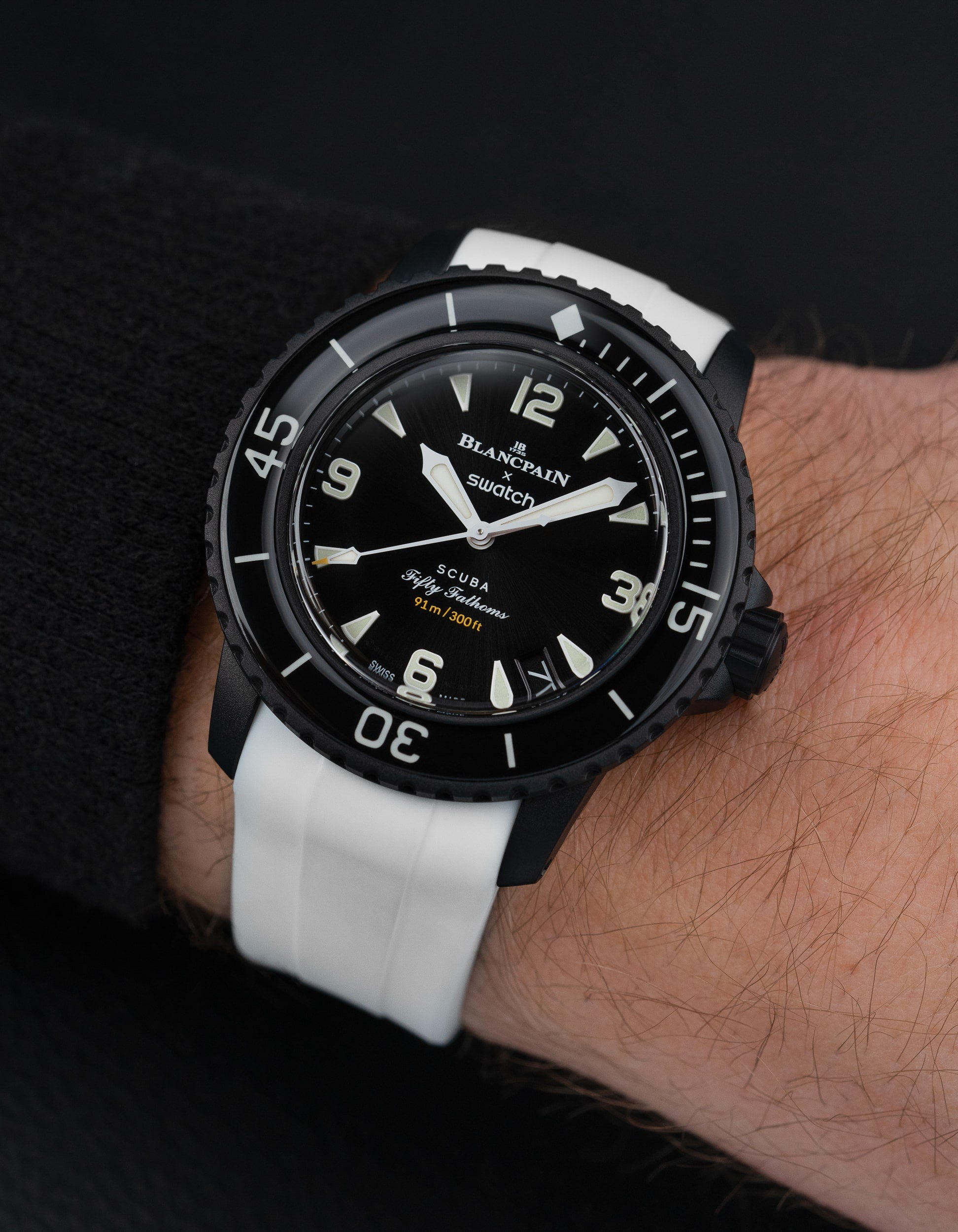 Rubber Strap for Blancpain X Swatch The Ocean Of Storms