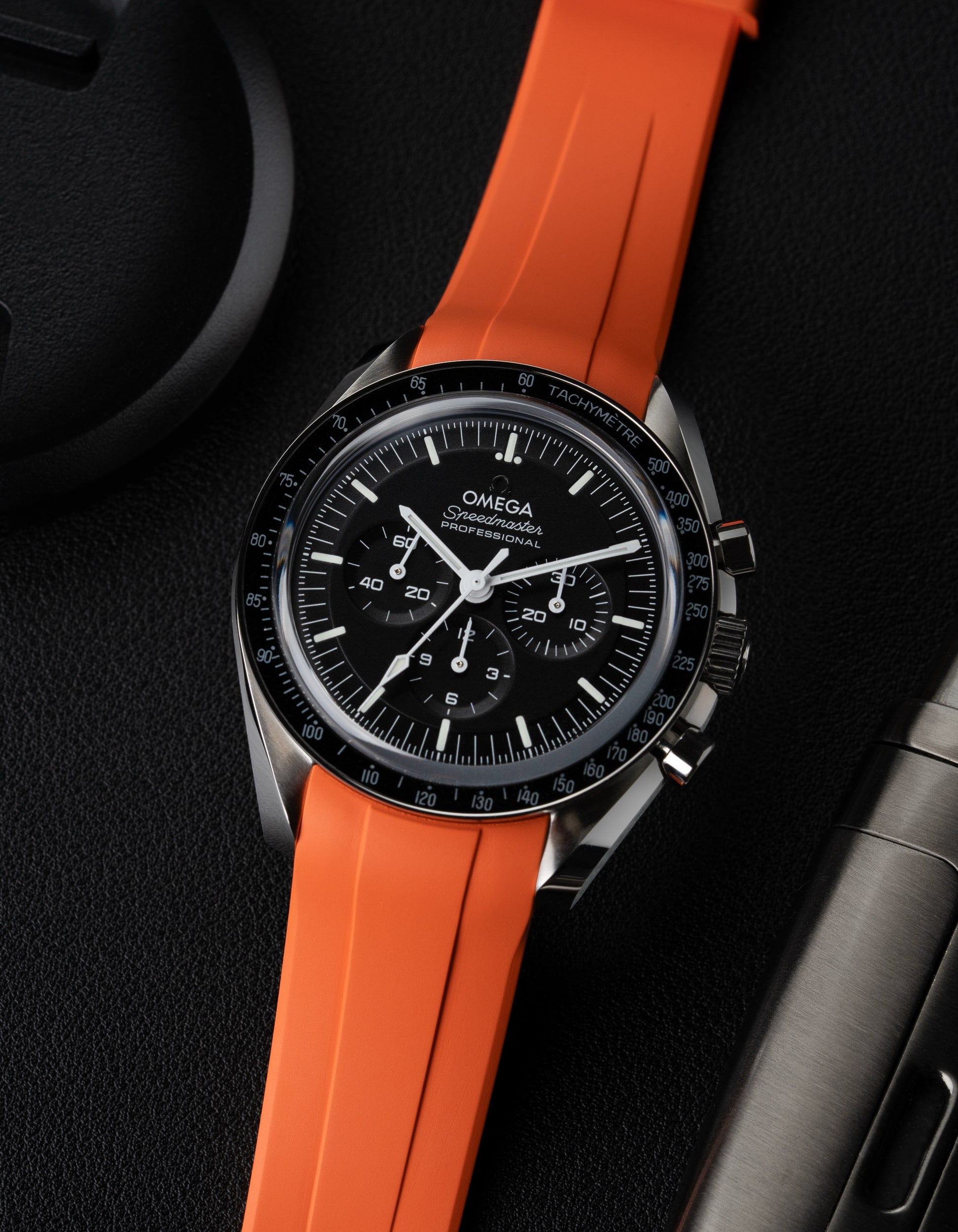 Rubber Strap for Speedmaster - Orange