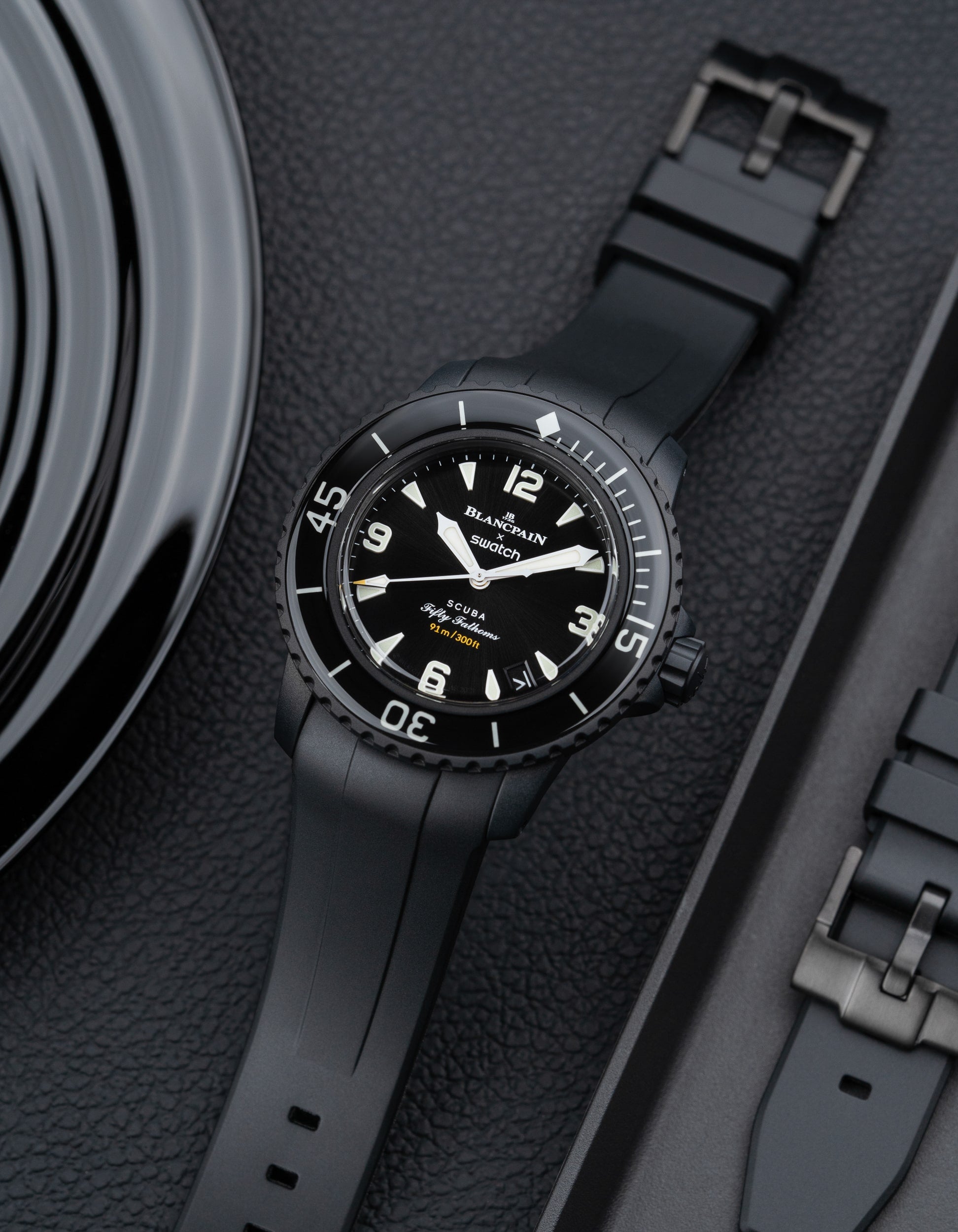 Rubber Strap for Blancpain X Swatch The Ocean Of Storms