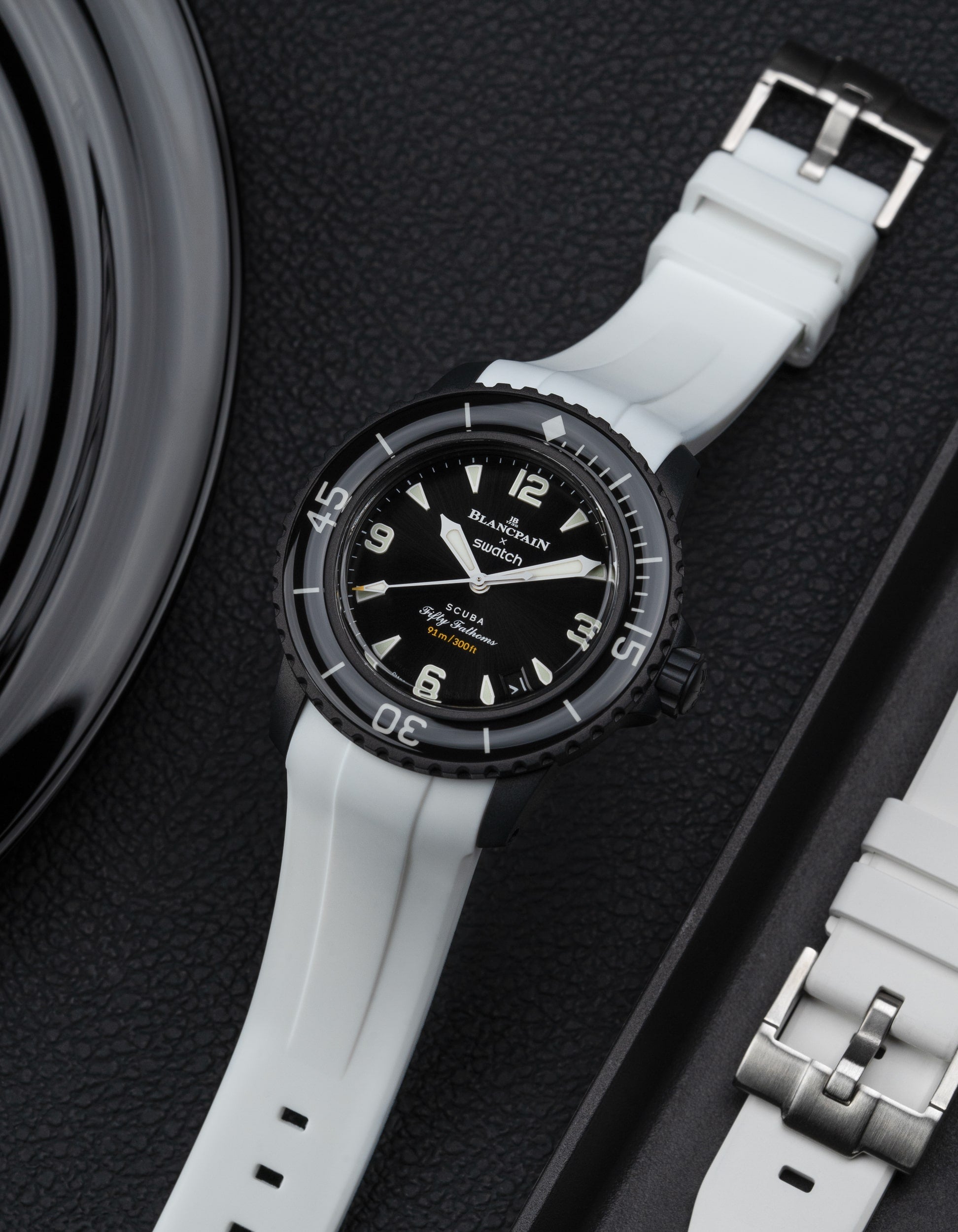 Rubber Strap for Blancpain X Swatch The Ocean Of Storms