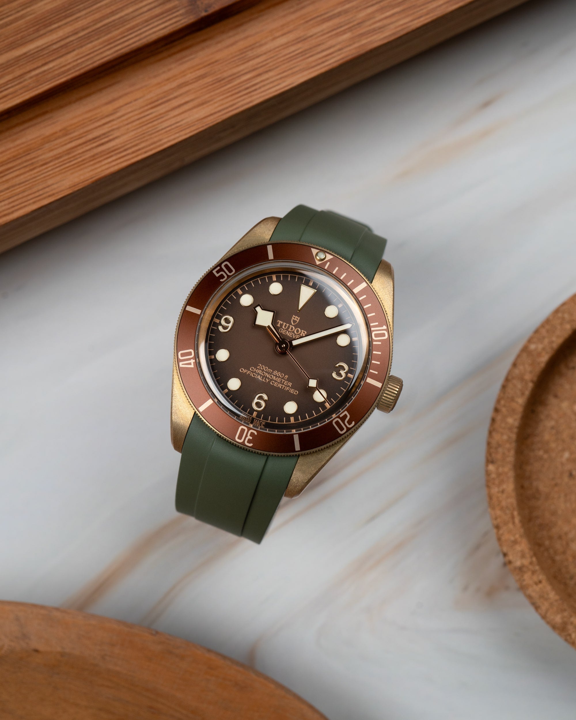 Rubber Strap for Tudor Black Bay 58 Bronze