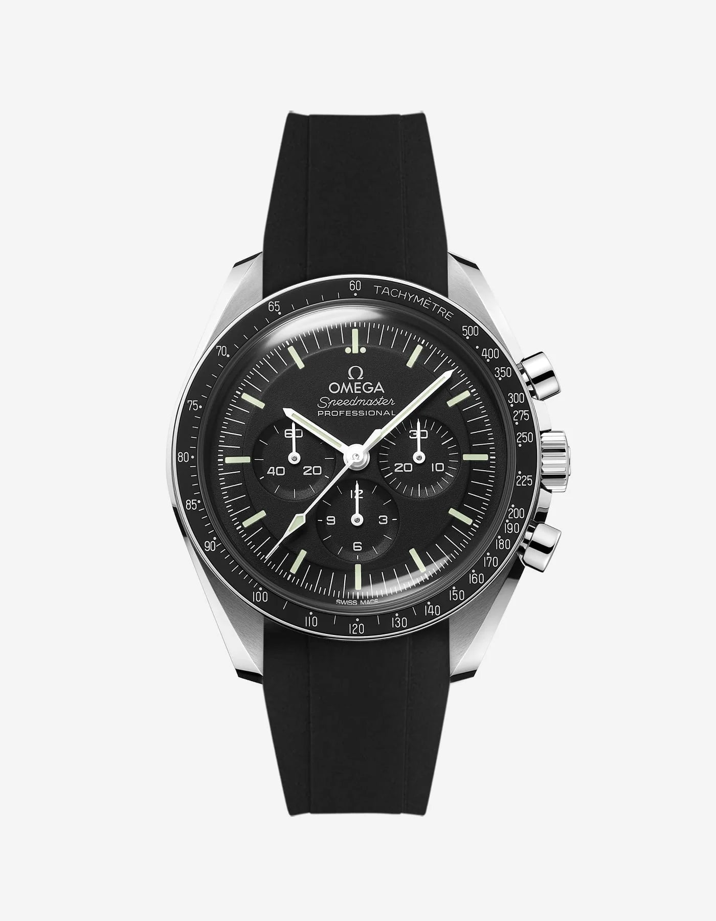 Rubber Strap for Speedmaster - Black