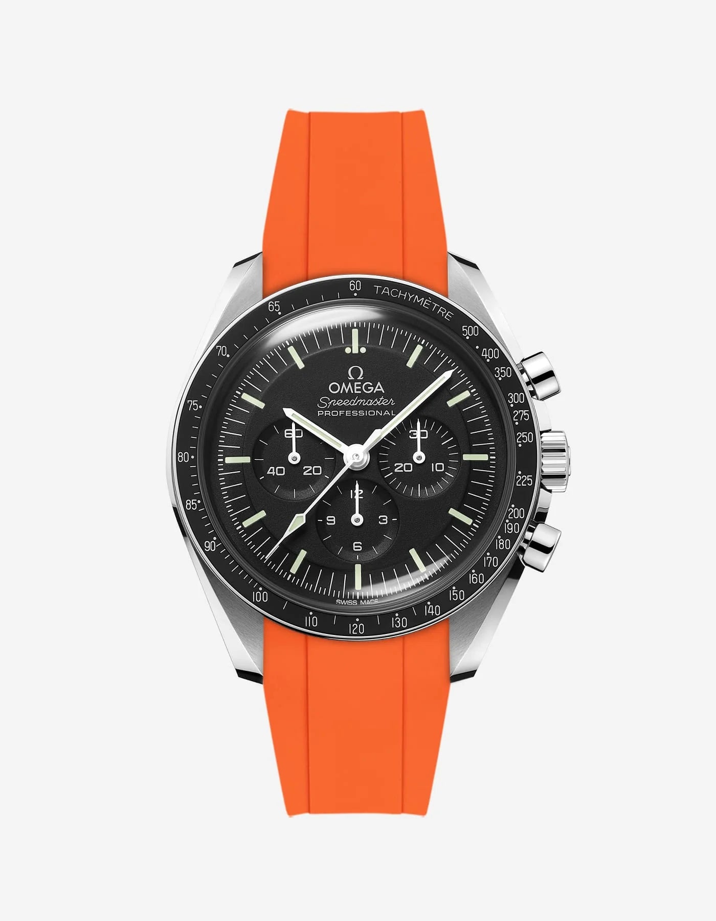 Rubber Strap for Speedmaster - Orange