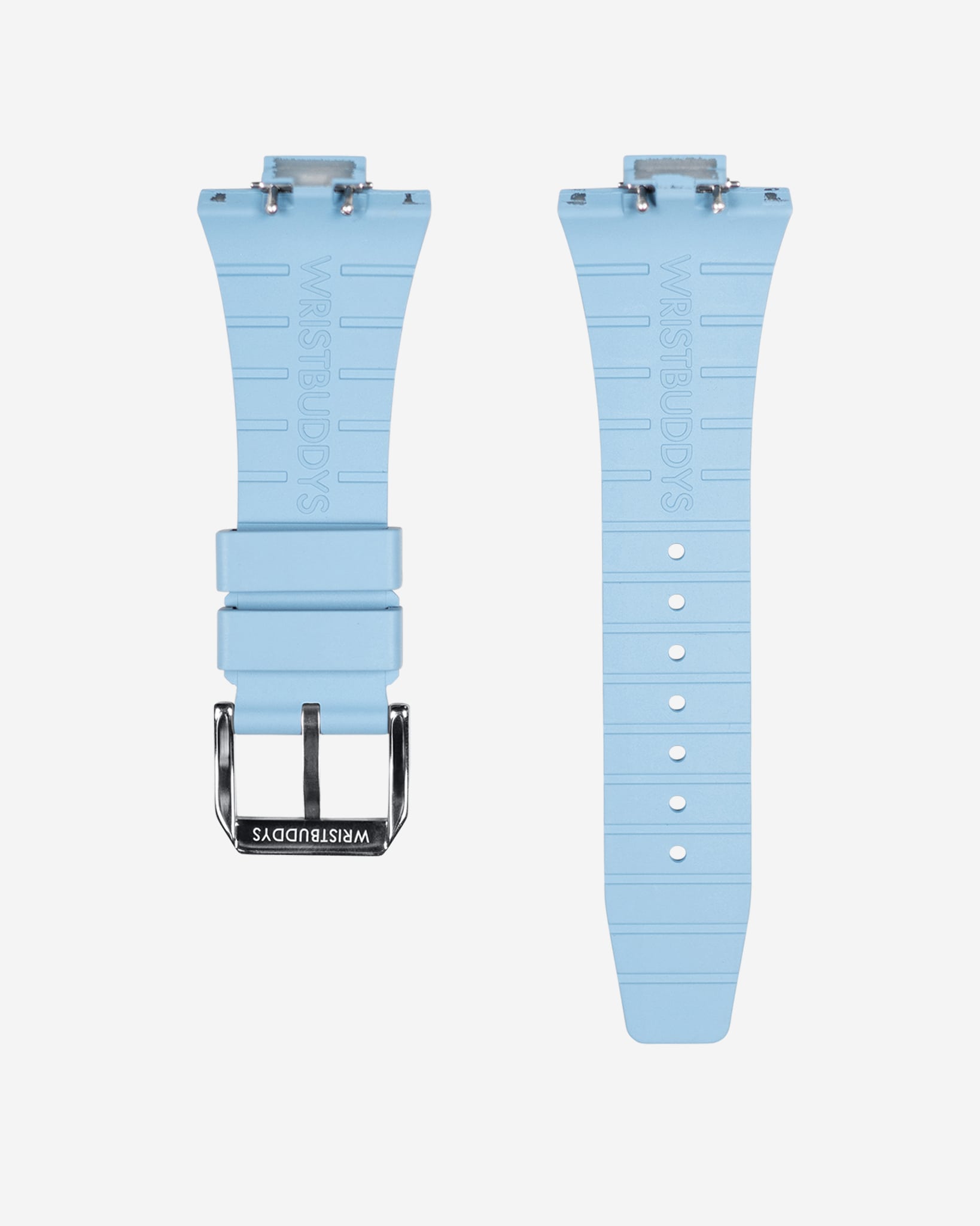 FKM Rubber Strap For Tissot PRX - Ice Blue