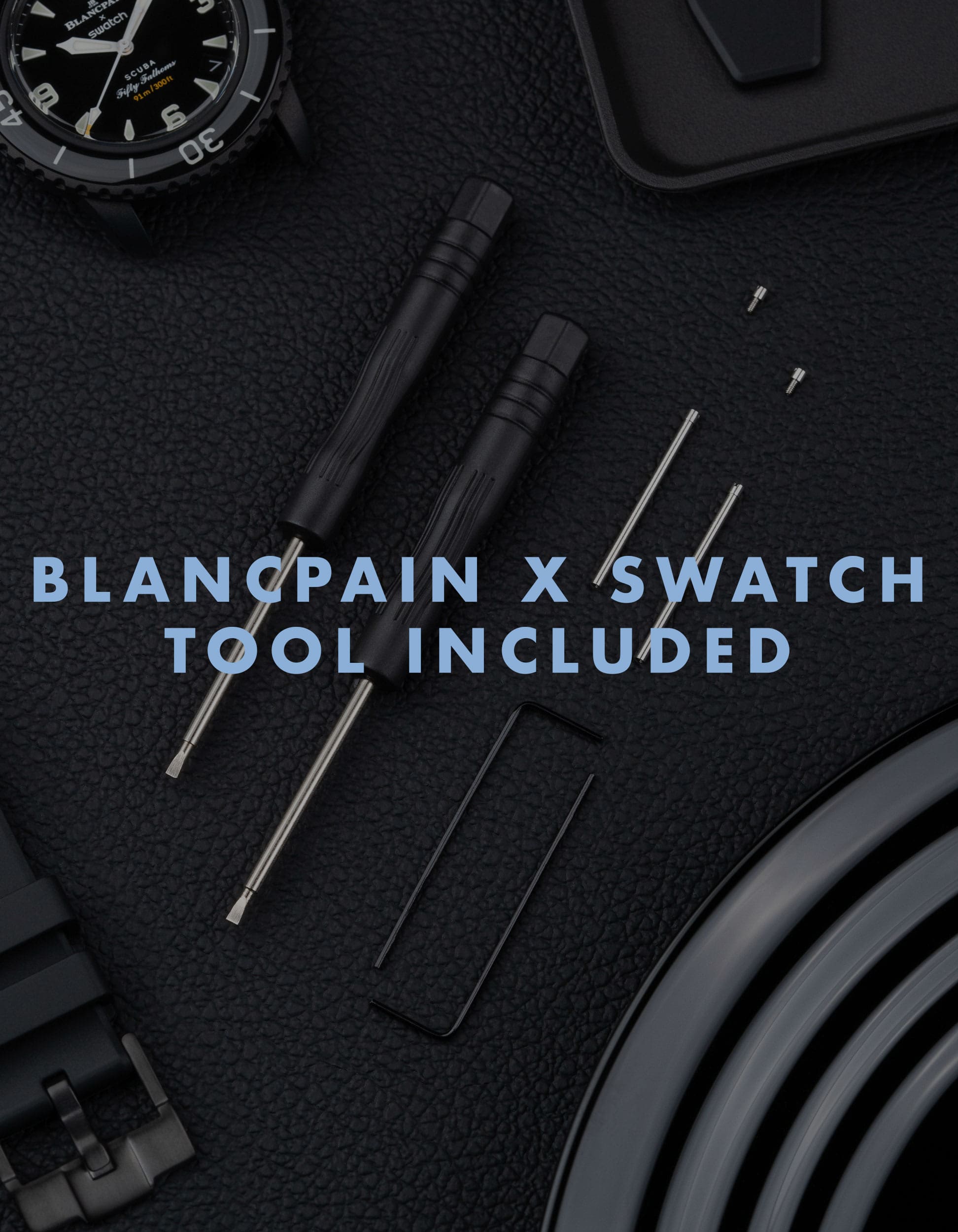 Rubber Strap for Blancpain X Swatch Atlantic Ocean